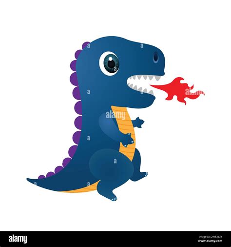 Conceptual Character Monster Design Cute Godzilla Monster Character On