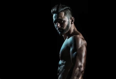 Sexy Modelo Masculino Cuerpo Desnudo Torso Sexy Desnudo Hombre Seductor Gay Musculoso Sin Camisa
