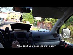 Takevan Blonde On The Walk Convinced To Fuck In Van With Stranger Xxx Mobile Porno Videos