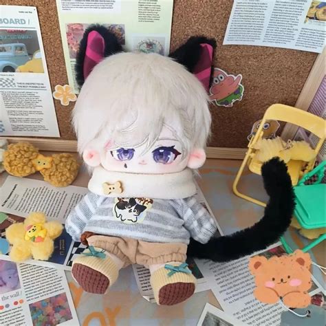 Genshin Impact Lyney Plush Doll 20cm Stuffed Body Lancha Dress Up For