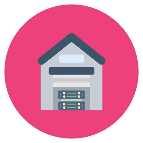 Premium Vector Data Warehouse Flat Illustration