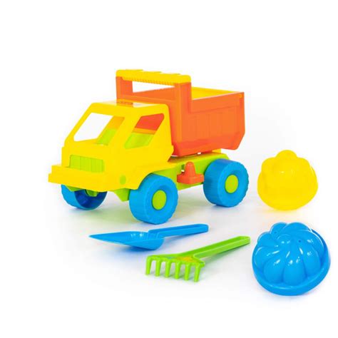 Набор для песочницы №12 Полесье: "Кузя", автомобиль-самосвал + лопатка ...