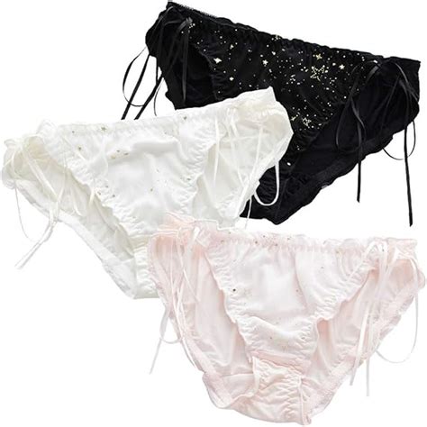 Yomorio Cute Anime Panties Strappy Schoolgirl Milk Silk Briefs Japanese Lingerie Amazon Ca