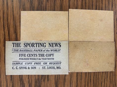 W Babe Ruth Strip Baseball Card Yankees Novelty Wonderful Aged Old Reprint