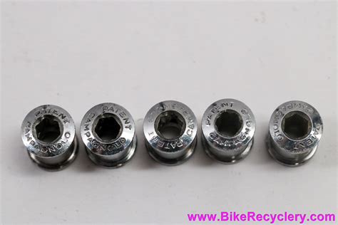 Campagnolo Nuovo/Super Record Chainring Bolts: #754 + #755 - Steel