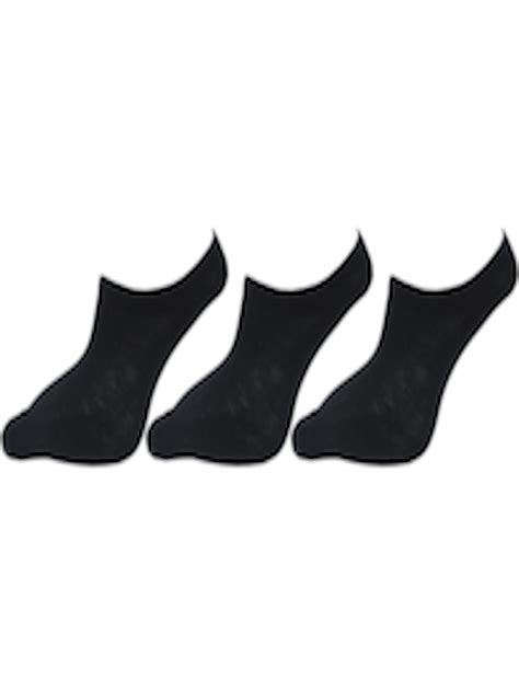 Buy Rc Royal Class Women Pack Of 3 Black Solid Cotton Shoe Liner Socks