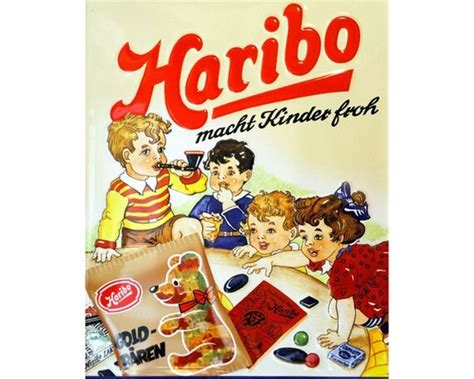 Haribo Sweets Vintage Advertising Enamel Metal TIN SIGN