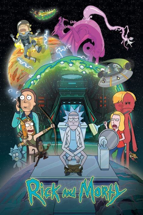 Poster Rick and Morty Toilet Adventure RAKTÁRON Buvu hu