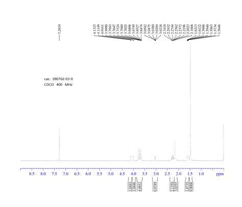 Endo Amino Boc Oxa Aza Bicyclo Nonane H Nmr