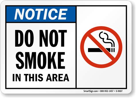 Dont Smoke Sign