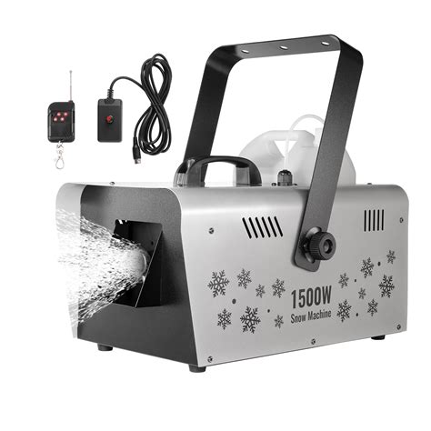 VEVOR Snow Machine 1500W Wireless Remote Handheld Hanging Snow Making