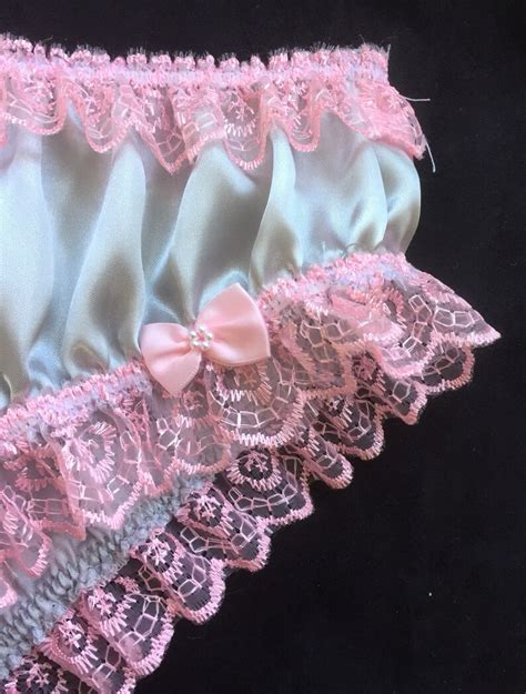 Silver Grey Bikini Panties Slippery Satin Sissy Knickers Etsy