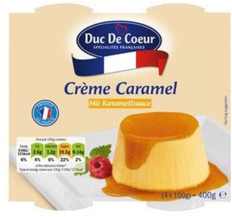 DUC DE COEUR Crème Caramel Online von Lidl Österreich wogibtswas at