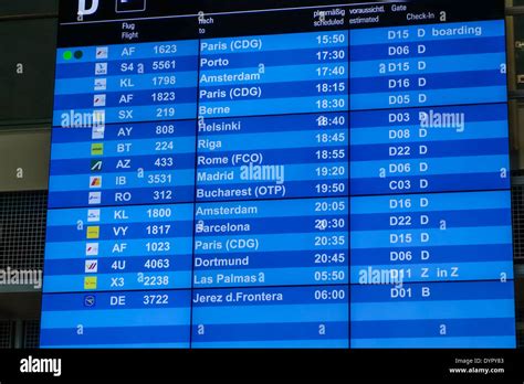 Departures board germany hi-res stock photography and images - Alamy