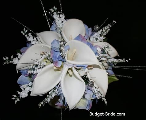 Bridesmaids Bouquet Silk Flowers Wedding Periwinkle Wedding Wedding