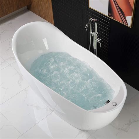 Woodbridge Bts1610b0033 67 Air Bubble Freestanding Bathtub With