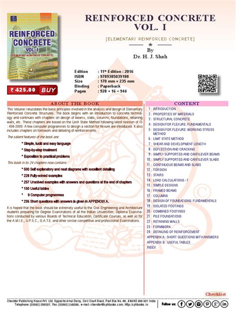 Reinforced C Vol I | PDF | Beam (Structure) | Bending