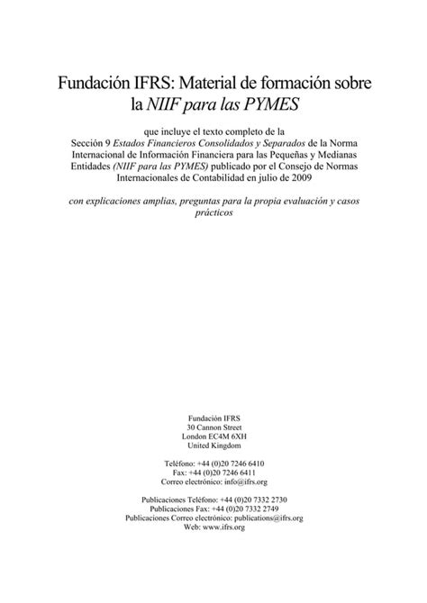 Estados Financieros Consolidados Y Separados Pdf Descarga Gratuita