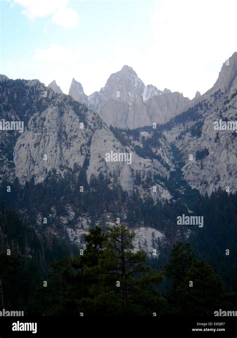 Mount Whitney In The Sierra Nevada Range In California At 4421m The