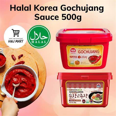 Halal Korea Gochujang Sauce G Haepyo Sajo Hot Pepper Paste G Korea Chili Paste