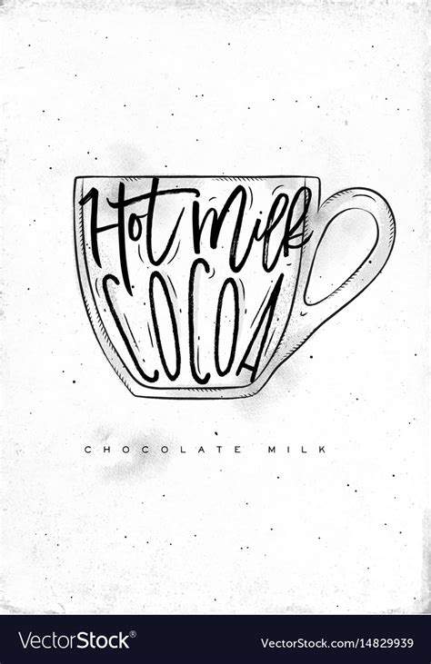 Chocolate Milk Cup Royalty Free Vector Image Vectorstock
