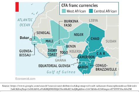 Francophone using Franc CFA in Africa | Download Scientific Diagram