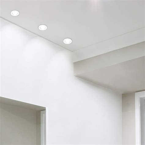 Buy Pack Of 10 MiniSun Modern Fire Rated Gloss White GU10 Recessed