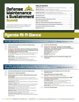 Defense Maintenance Sustainment Summit Pdf