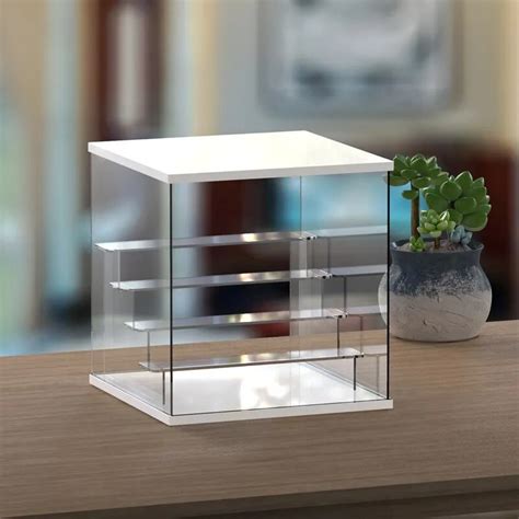 Clear Acrílico Display Box Stand Organizador de bancada Dustproof