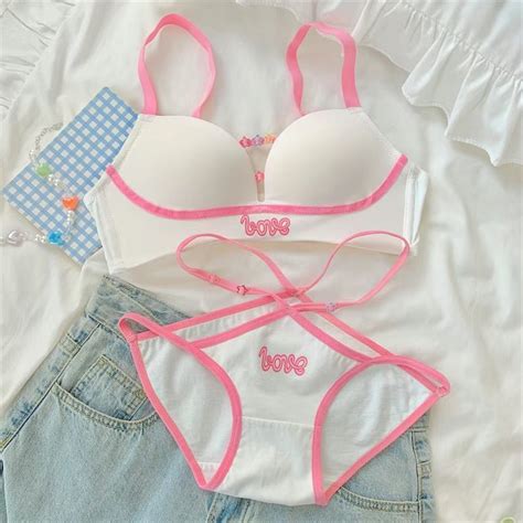 Conjunto De Roupa Íntima Calcinha De Algodão Push Up Soutien Lingerie Sem Fio Peito Pequeno