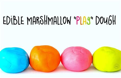 Edible Playdough Recipe Homemade With Marshmallows