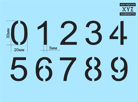 Трафарет цифр 3 и 5 (43 фото)