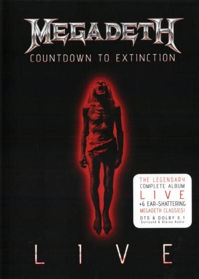 Megadeth Countdown To Extinction Live Encyclopaedia Metallum The