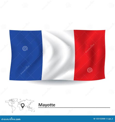 Flag Of Mayotte Stock Vector Illustration Of Template