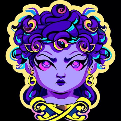 Premium Vector | Bold and psychedelic medusa tattoo revival