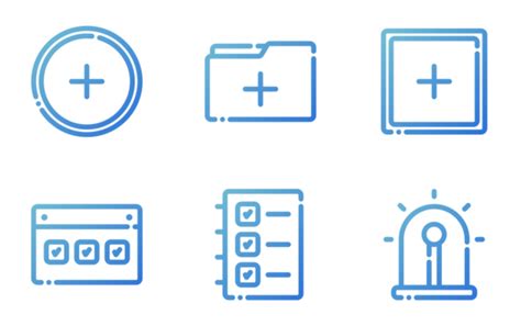 essentials icon pack gradient outline  svg icons