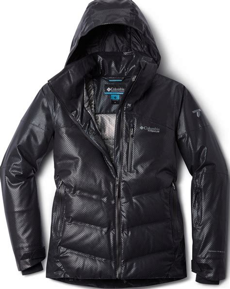 Columbia Powder Keg Black Dot Down Jacket Womens Altitude Sports