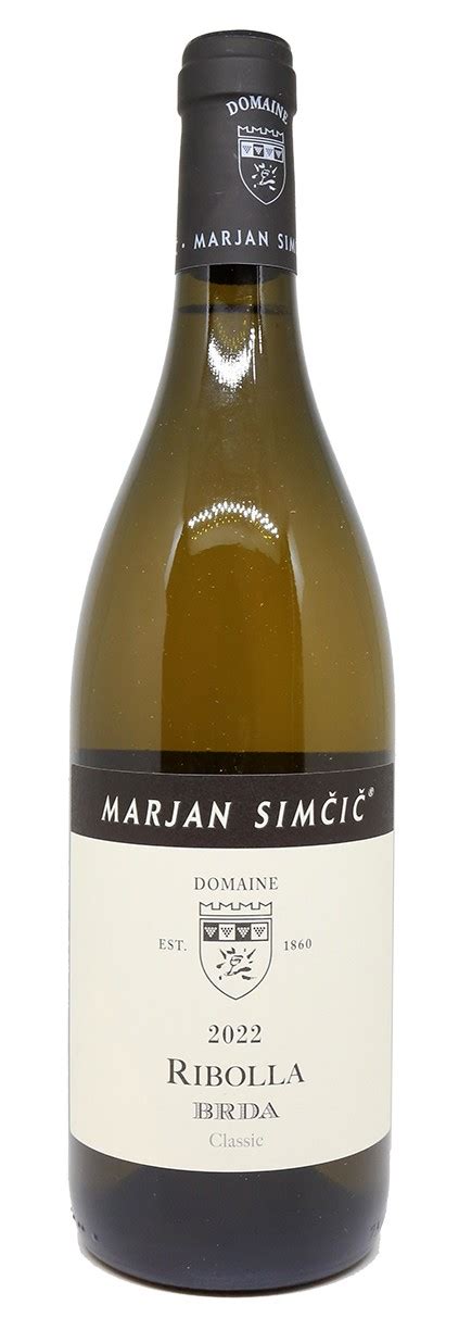 Slovénie Marjan Simcic Ribolla 2022 Clos des Spiritueux Vente en