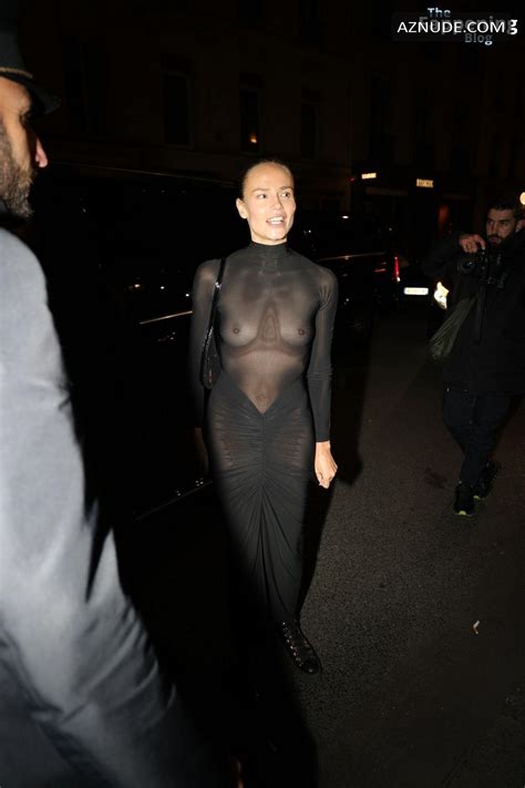 Natasha Poly Sexy Flashes Her Hot Tits At Lila Moss Birthday In Paris