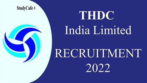 THDC India Recruitment 2022 Monthly Salary Up To 180000 Check Post