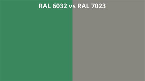 RAL 6032 vs 7023 | RAL colour chart UK