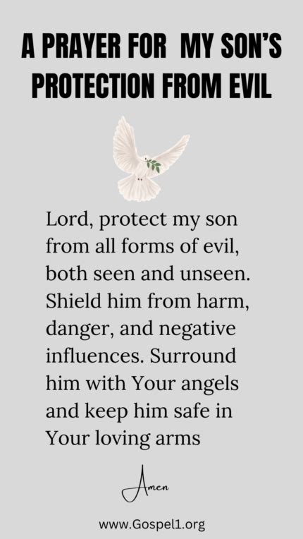 powerful prayers   sons protection gospelorg