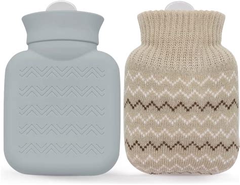 Amazon 320ml Hot Water Bottle With Knited Cover Mini Hot Water