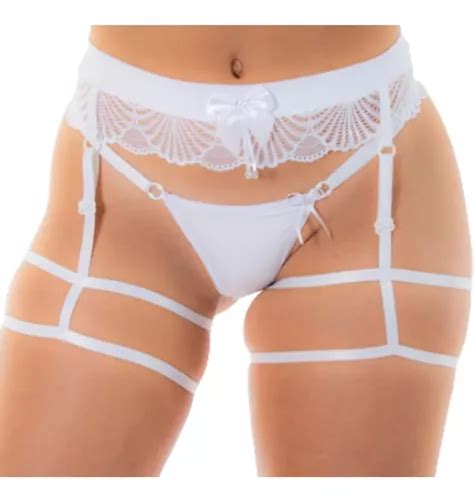 Lingerie Cinta Liga Sensual Sexy Persex Renda Ajust Vel Luxo Mercadolivre