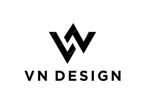 Premium Vector | Vn logo design vector illustration
