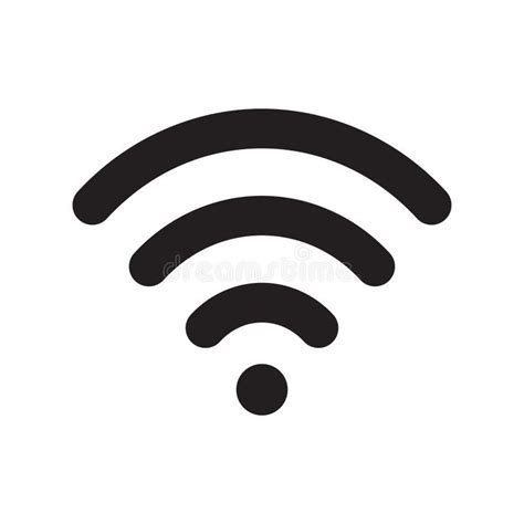 Icono De Wi Fi Símbolo Wifi Signo De Conexión A Internet Inalámbrica Logo De Forma Plana Simple