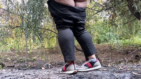 MILF Dressed In Pants Pissing In Public Outdoors XHamster