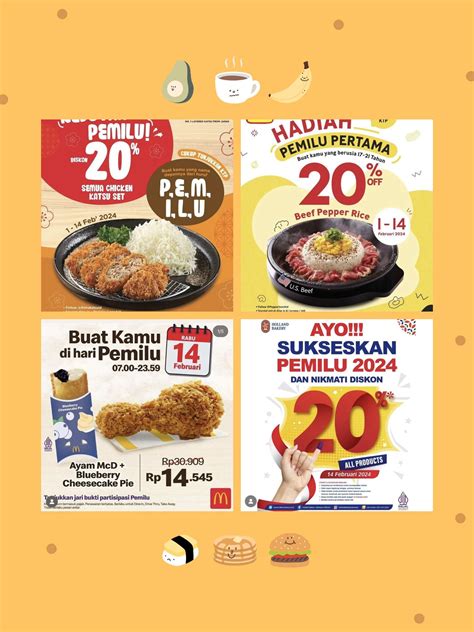 Inilah Deretan Promo Makanan Pemilu 2024 Warga Bandung Dan Kota