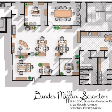 The Office Floor Plan Dunder Mifflin Floorplans Click