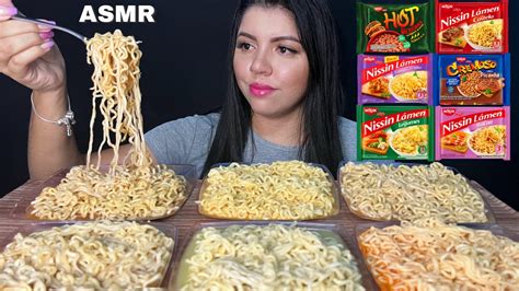 ASMR COMIDA MIOJOS DE VÁRIOS SABORES MUKBANG BRASIL EATING SOUND